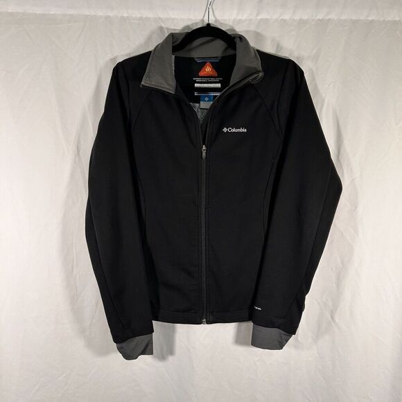 Columbia Jacket Women's Small Black Full Zip OMNI-Wind Breathable Windproof - Picture 1 of 10